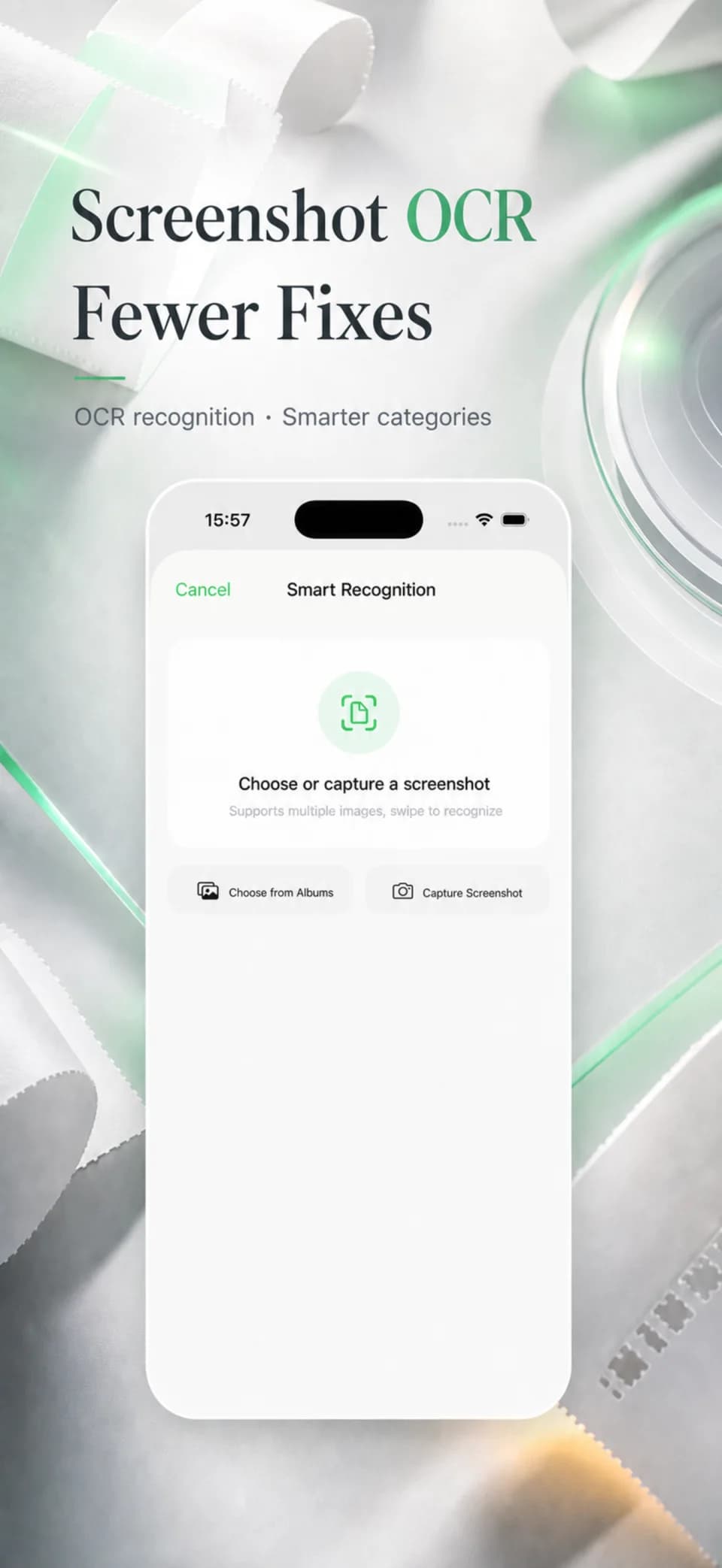 GreenBills screenshot OCR screen
